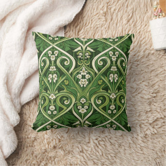 Art nouveau giftig liljekonvalj kudde