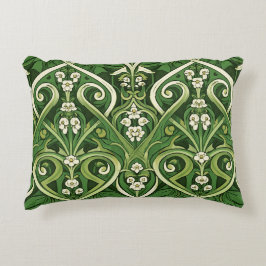 Art nouveau giftig liljekonvalj prydnadskudde