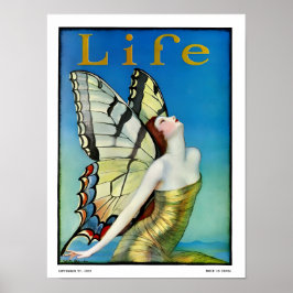 Art nouveau girl poster