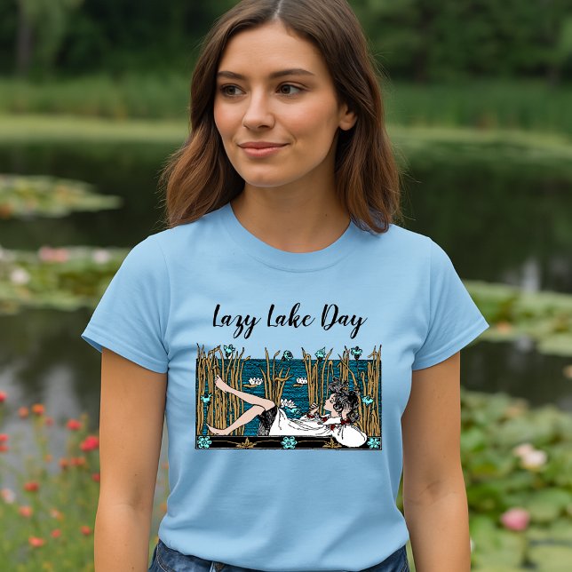 Art nouveau Girl Relaxing by Sjö T Shirt (Skapare uppladdad)
