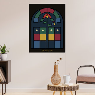 Art Nouveau-glasmosaik Poster