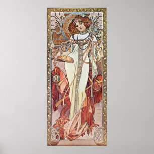 Art nouveau Goddess Poster