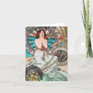 Art nouveau gudinna kort