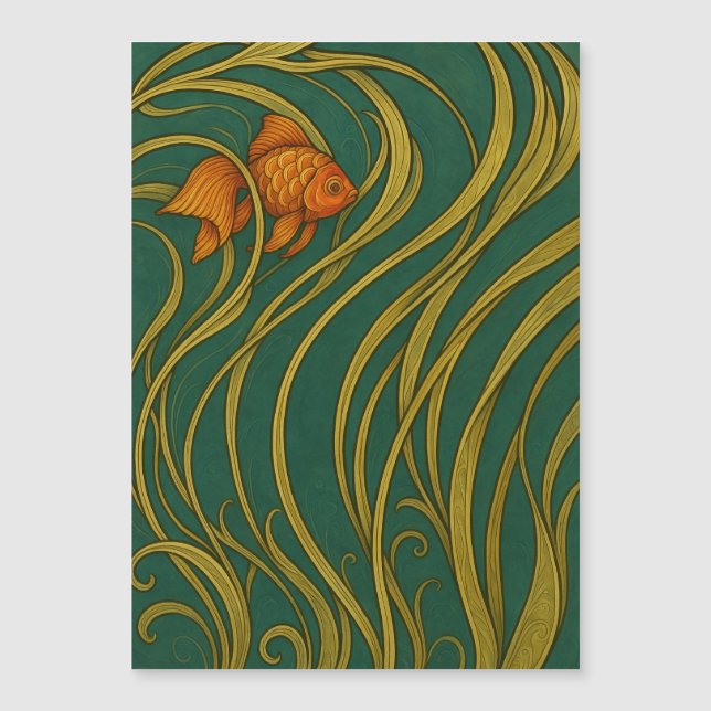 Art Nouveau Guldfisk  (Framsida)
