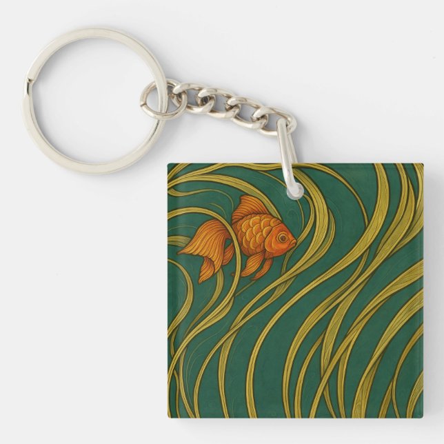 Art Nouveau Guldfisk  (Framsidan)
