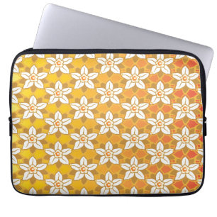 Art nouveau gult Jonquil blommigt tapet damm Laptop Fodral