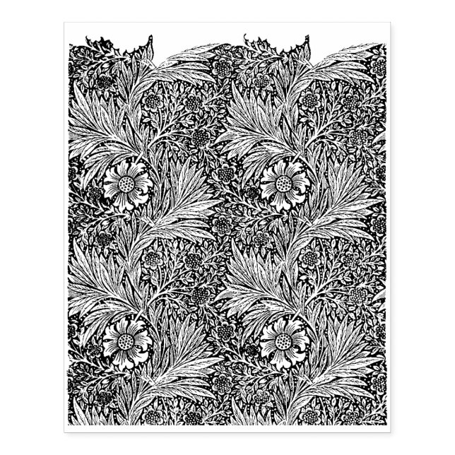 Art nouveau gummi frimärke stämpel (Tryck)