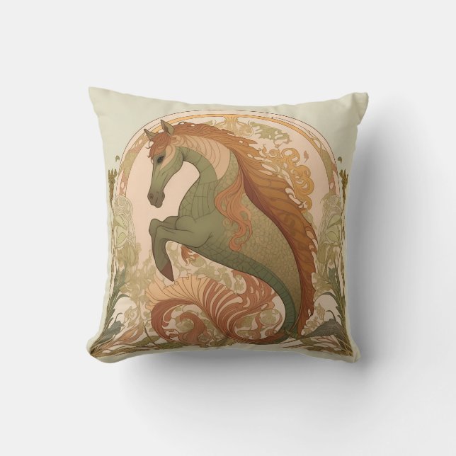 Art nouveau - Hippocampus Kudde (Framsida)