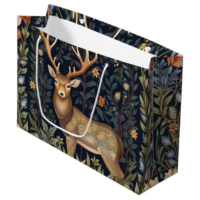 Art nouveau hjort i trädgården (Framsidan Vinklad)