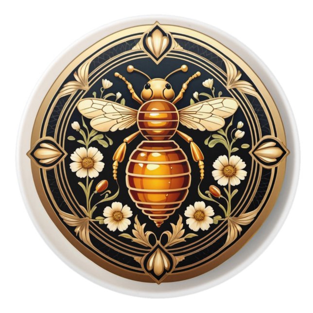 Art nouveau HonungsBee Knopp (Framsidan)