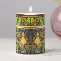 Art nouveau höstblommigt elegant  Gourd lila