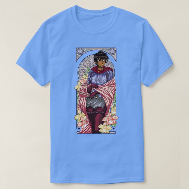Art nouveau i en vacker vädervariabel t shirt (Design framsida)