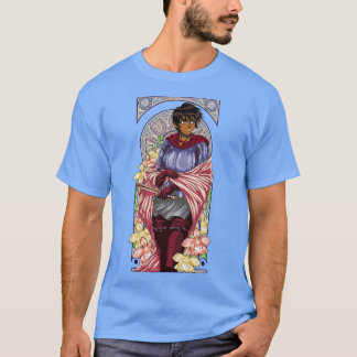 Art nouveau i en vacker vädervariabel t shirt