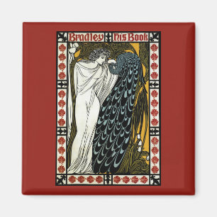 Art Nouveau i vintage-stil, Kyssen av William Brad Magnet