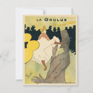 Art Nouveau i vintage-stil, La Goulue av Toulouse 
