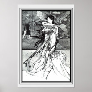 Art nouveau "Illustration från Rama" 13 x 19 Poster