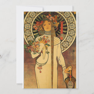 Art nouveau Inbjudningarna till Trappistine Inbjudningar