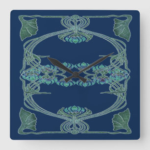 Art nouveau-inspiration I, väggklocka