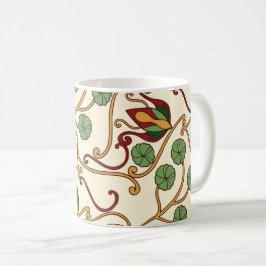 Art Nouveau-inspired floral design Kaffemugg