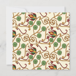 Art Nouveau-inspired floral design Tack Kort