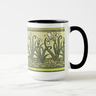 Art nouveau Irises - Mugg