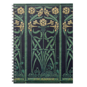 art nouveau J.M. Barrie Anteckningsbok