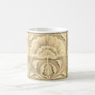 Art nouveau jugendstill-blomma (guld) kaffemugg