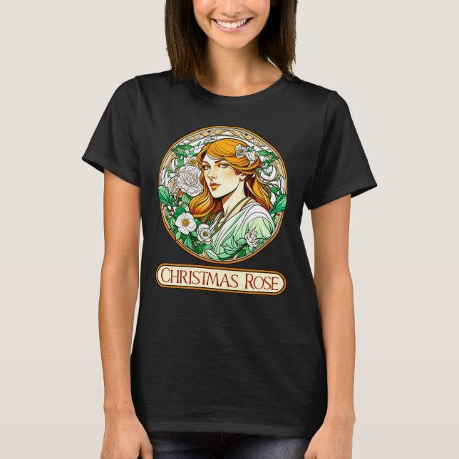 Art nouveau jul Ro Woman T Shirt (Framsida)