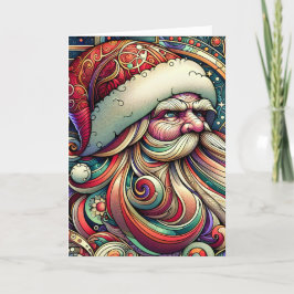 Art nouveau Jultomten jul Helgkort