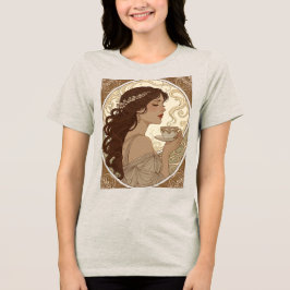 Art Nouveau kaffelskare i Muchas stil T Shirt