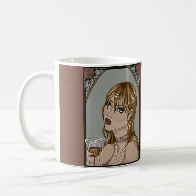 Art nouveau kaffemugg (Vänster)