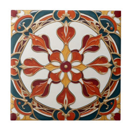 Art nouveau kakelplatta