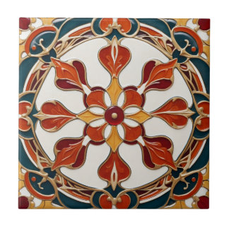 Art nouveau kakelplatta