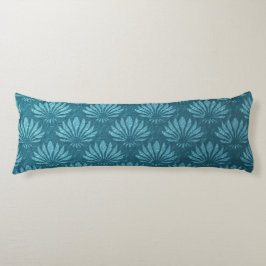 Art nouveau,kalk,metallisk,konsthund,fläkt-mönster kroppskudde