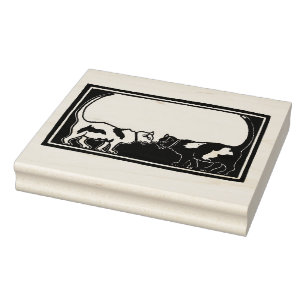 Art Nouveau Katter Stämpel