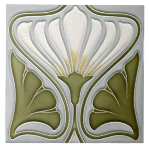 Art nouveau keramiskt väggplattor kakelplatta