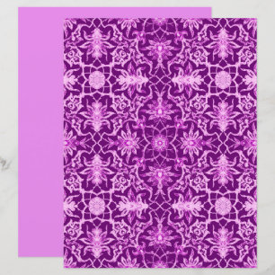 Art nouveau kinesiska Mönster, Ametyst Lila