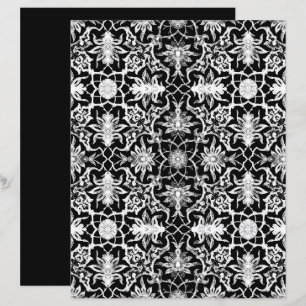 Art nouveau kinesiska Mönster White och Black