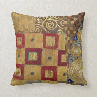 Art nouveau Klimt - guld, rött gammalt guld, Kudde