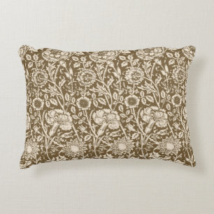 Art nouveau-kolonn, Taupe och Cream Prydnadskudde