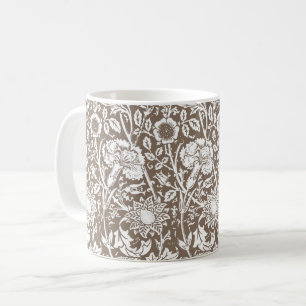Art nouveau-kolonn, Taupe och White Kaffemugg