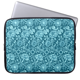 Art nouveau-kolonnen, indigo och Himlar Blue Laptop Fodral