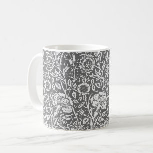 Art nouveau-kolvmask, Grått/Grått Kaffemugg