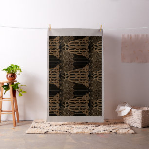 Art nouveau,konsthugga,Svart,Brons,elegant,chic,Pa Tyg
