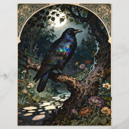 Art Nouveau-korpsklippark för scrapbooking