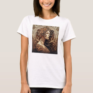 Art nouveau Kvinnors grundläggande T-Shirt