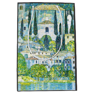 Art nouveau kyrka i Kassone av Gustav Klimt