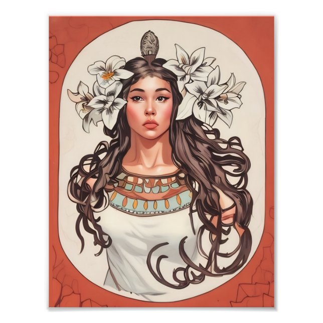 Art nouveau La Princesse Lointaine Skriv ut Fototryck (Framsidan)