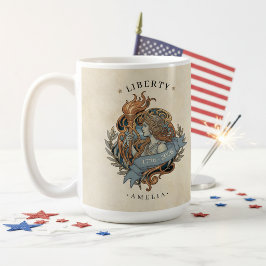 Art Nouveau Lady Liberty USA 250 Motiv ID1303 Kaffemugg