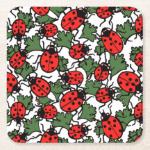 Art nouveau Ladybug Insektra Mönster